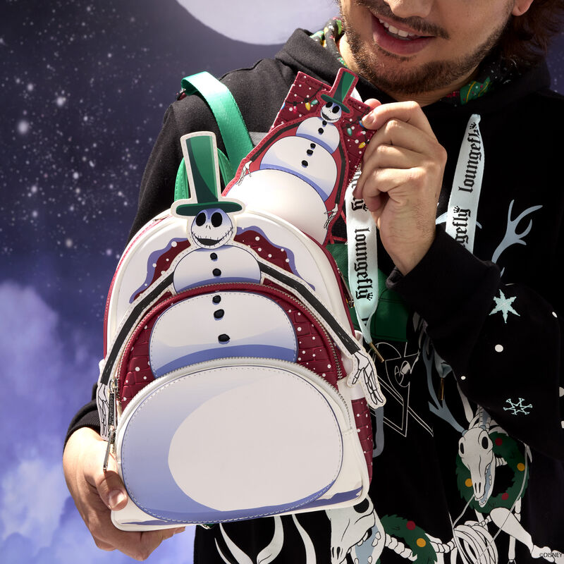 The Nightmare Before Christmas Exclusive Snowman Jack Skellington Mini Backpack, , hi-res view 3