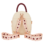Loungefly Cream & Red Floral Convertible Mini Backpack & Crossbody Bag, , hi-res view 4