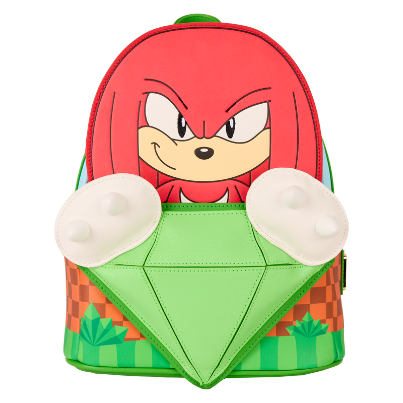 Sonic The Hedgehog Limited Edition Knuckles Emerald Glitter Mini Backpack, , hi-res view 1