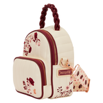 Loungefly Cream & Red Floral Convertible Mini Backpack & Crossbody Bag, , hi-res view 3