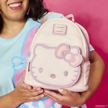Sanrio Exclusive Hello Kitty Quilted Texture Mini Backpack, Image 2
