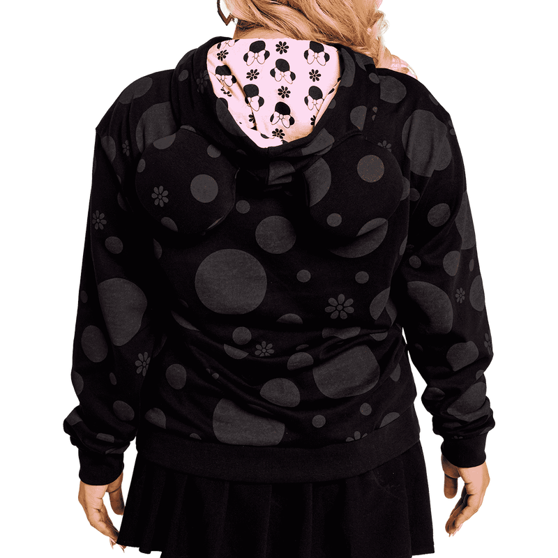 Minnie Mouse Floral Rock The Dots Unisex Hoodie, , hi-res view 3