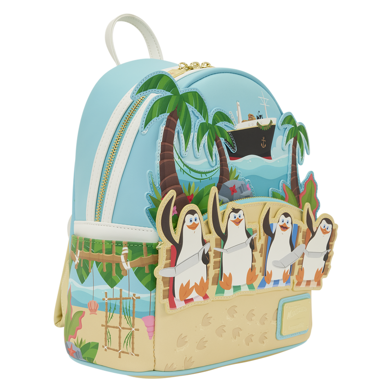 Madagascar Exclusive Penguins Beach Mini Backpack, , hi-res view 5