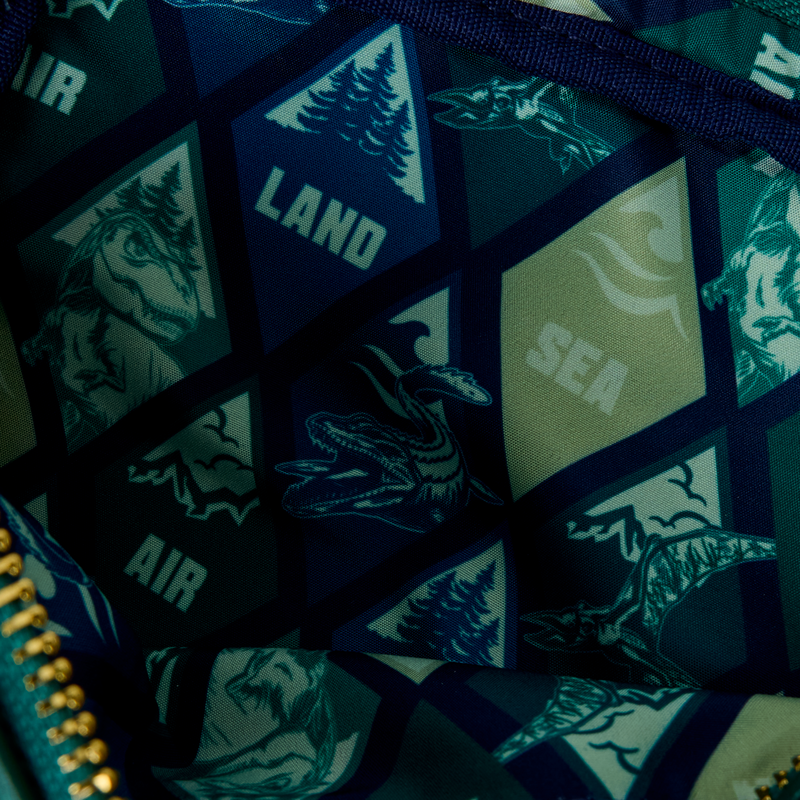 Jurassic World Jungle Dinosaur Silhouette Sling Crossbody Bag With Coin Bag, , hi-res view 6
