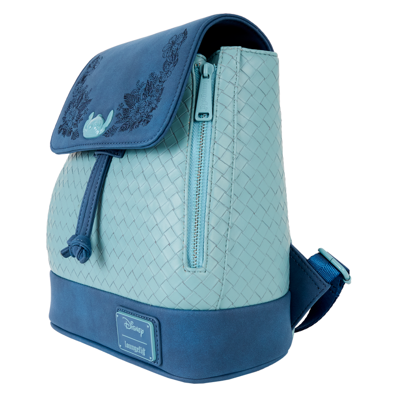 Stitch Embroidered Floral Drawstring Mini Backpack, , hi-res view 4