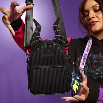 Sleeping Beauty Maleficent Dragon Convertible Mini Backpack & Crossbody Bag, Image 2