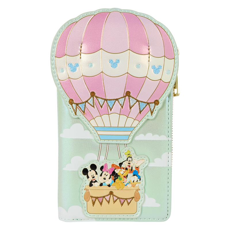 Mickey & Friends Hot Air Balloon Flap Wallet, , hi-res view 1
