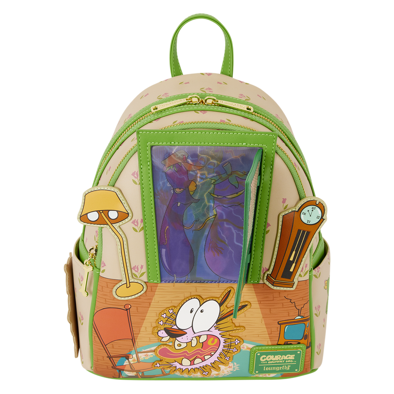 Courage the Cowardly Dog Lenticular Mini Backpack | Loungefly