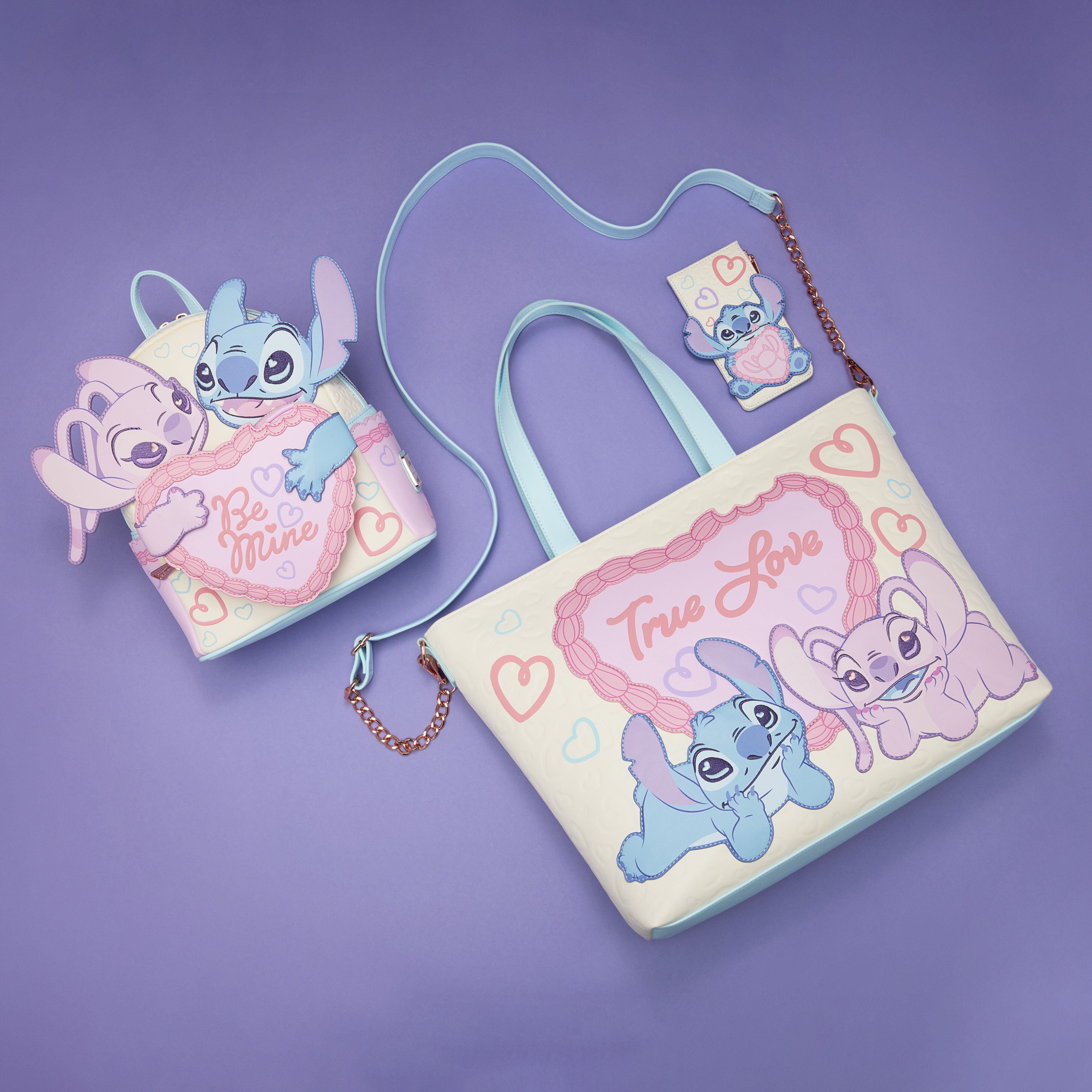 Stitch & Angel Be Mine Large Card Holder | Loungefly