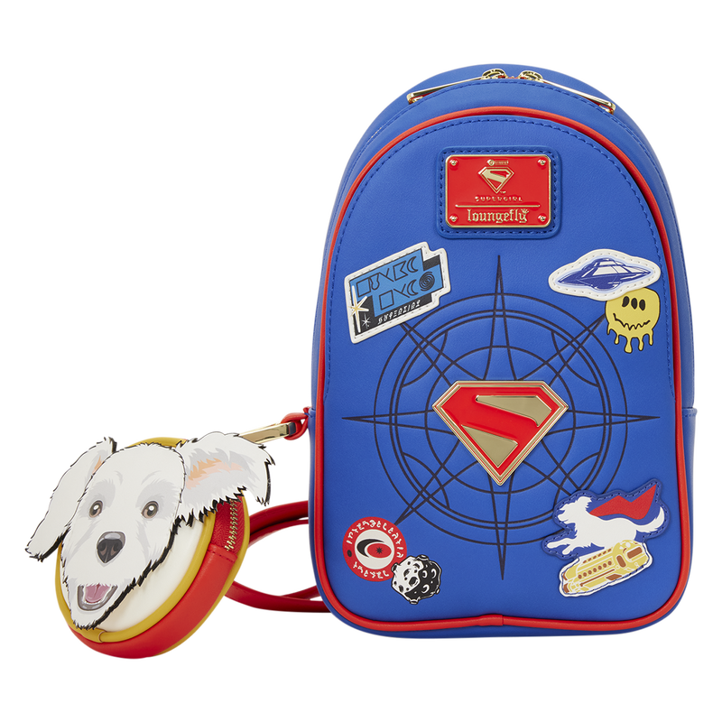 Supergirl Krypto Sling Crossbody Bag with Coin Bag, , hi-res view 1