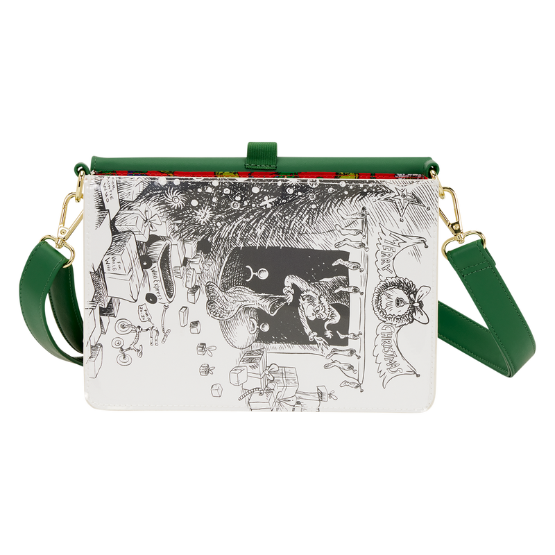 Dr. Seuss How the Grinch Stole Christmas! Holiday Color-In Crossbody Bag, , hi-res view 5