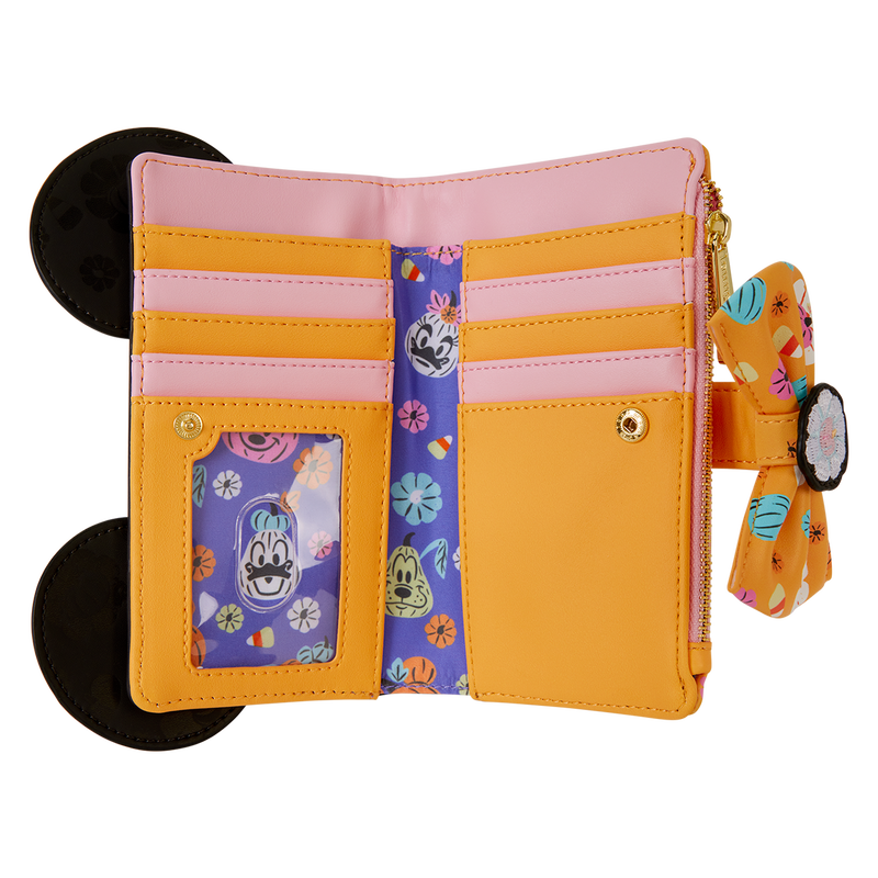 Minnie Mouse Cosplay Floral Pumpkin Flap Wallet, , hi-res view 7