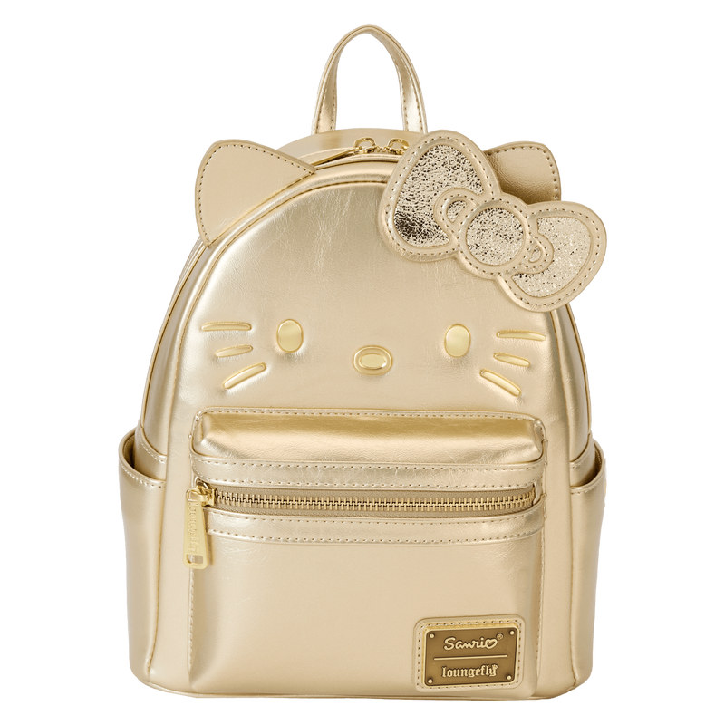 Limited Edition Sanrio Hello Kitty 50th Anniversary Gold Mini Backpack, , hi-res view 1