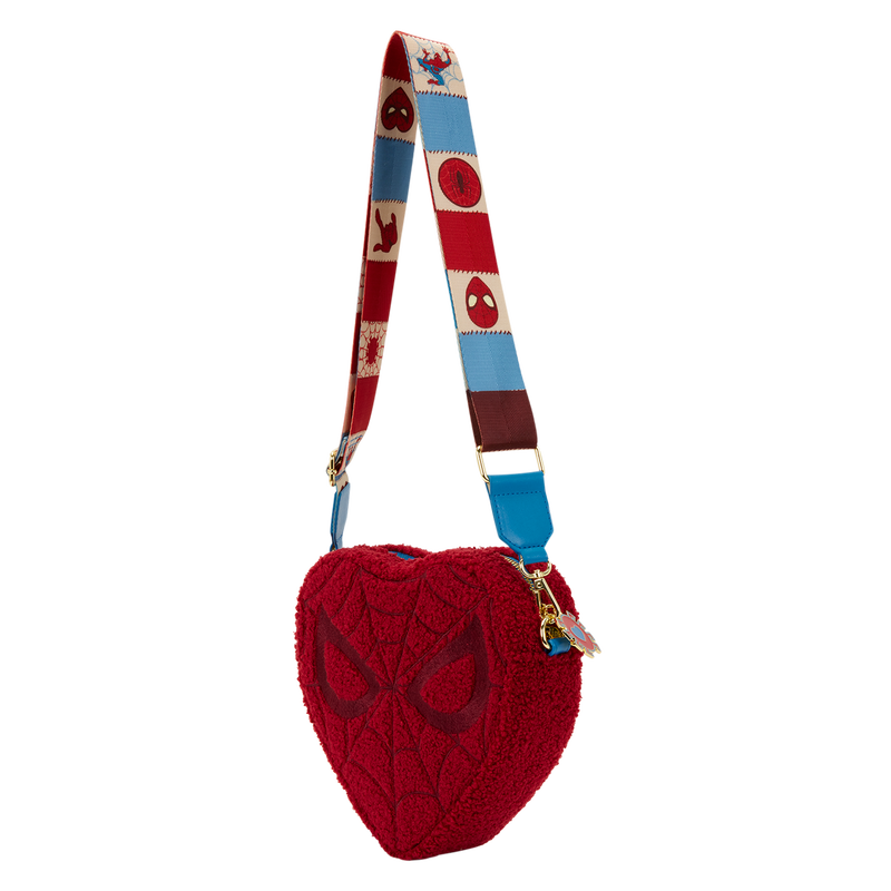 Spider-Man Sherpa Heart Shaped Crossbody Bag, , hi-res view 5