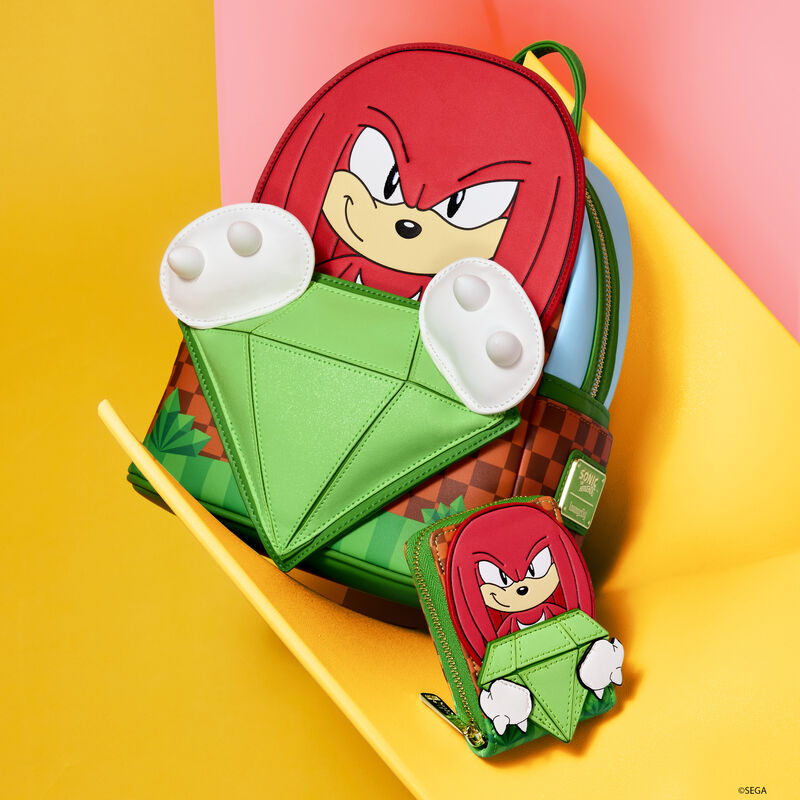 Sonic The Hedgehog Limited Edition Knuckles Emerald Glitter Mini Backpack, , hi-res view 3
