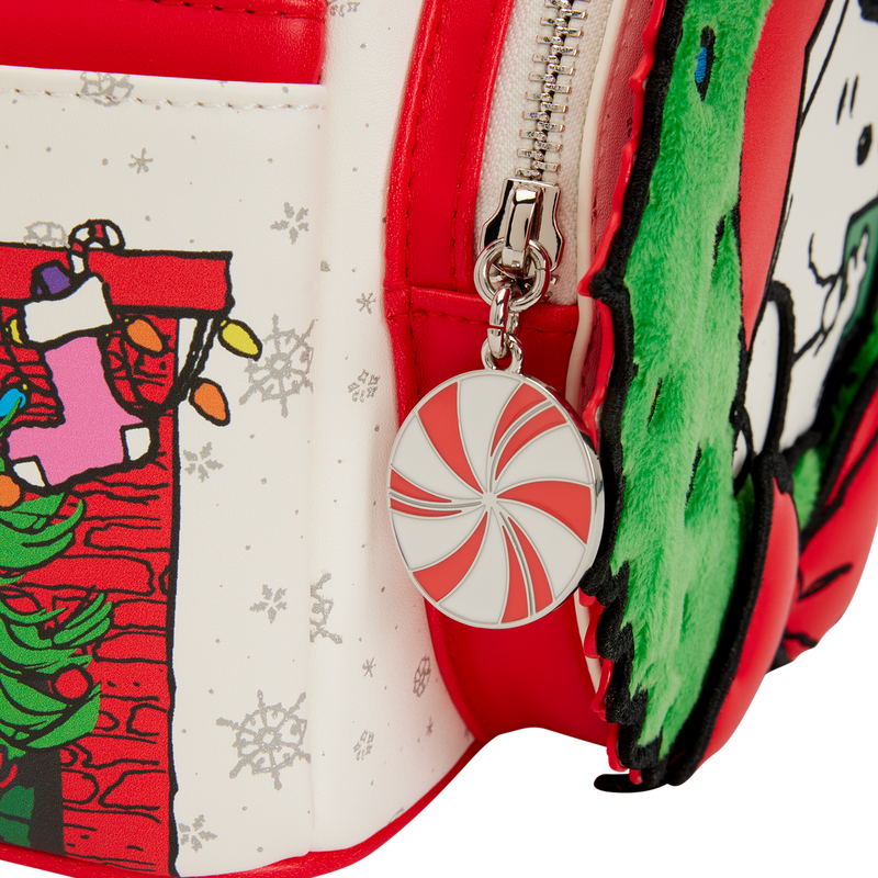 Peanuts Snoopy & Woodstock Holiday Plush Wreath Mini Backpack, , hi-res view 7
