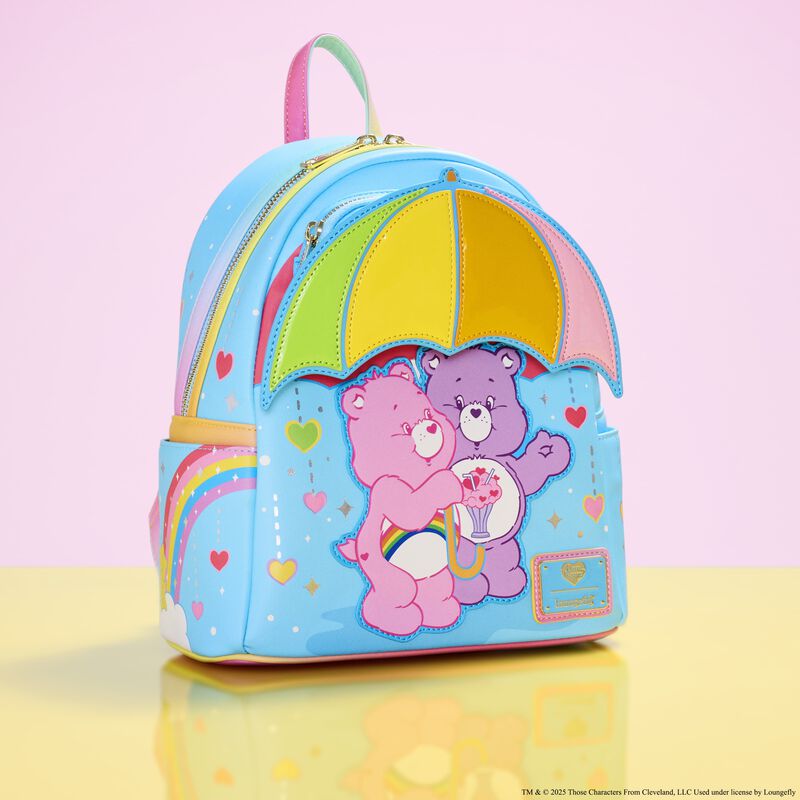 Care Bears Cheer Bear & Share Bear Rainbow Umbrella Mini Backpack LFlifestyle1 view 2
