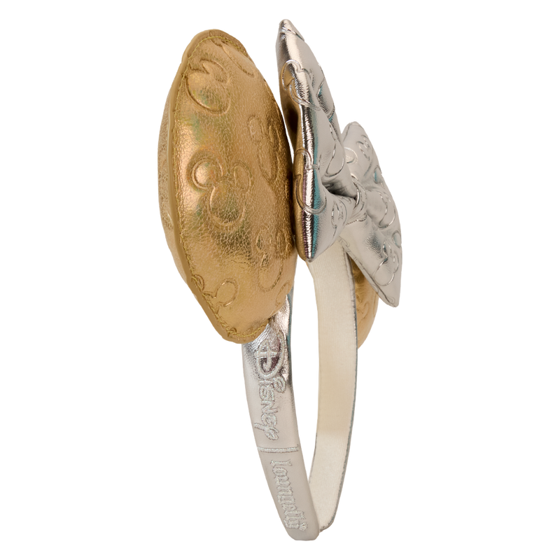Minnie Mouse Exclusive Metallic Gold & Silver Quilted Ear Headband, , hi-res view 5