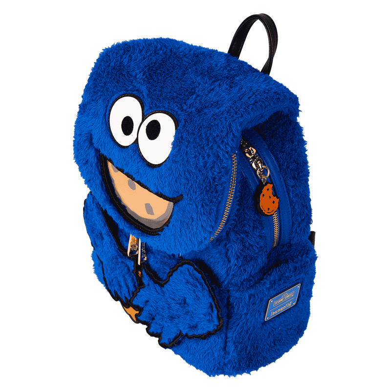 Sesame Street Cookie Monster Plush Cosplay Mini Backpack With Coin Bag, , hi-res view 10