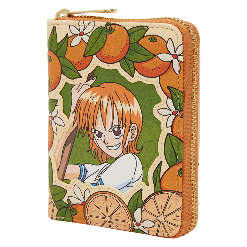 One Piece Exclusive Nami & Tangerines Zip Around Wallet, , hi-res view 3