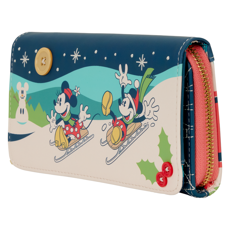 Mickey & Minnie Holiday Wristlet Wallet, , hi-res view 4