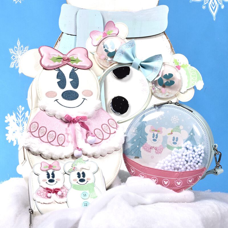 Mickey & Minnie Pastel Snowman Ear Headband, , hi-res view 3