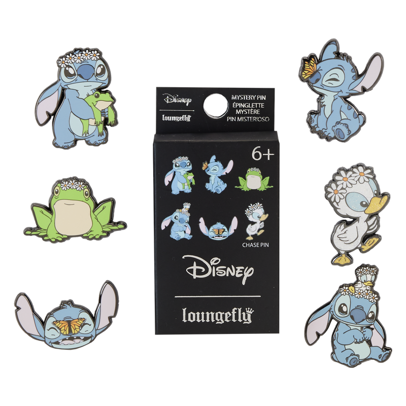 Stitch Springtime Daisy Mystery Box Pin, , hi-res view 1