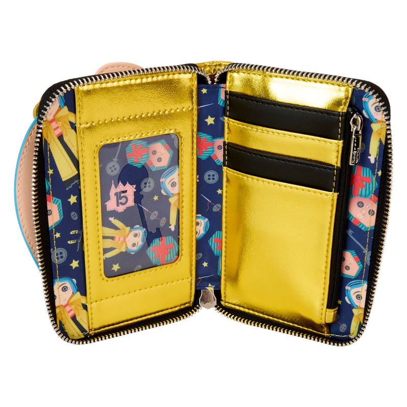 Coraline 15th Anniversary Laika Doll Metallic Cosplay Zip Around Wallet, , hi-res view 5