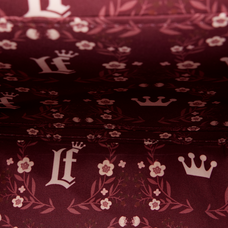 Loungefly Cream & Red Floral Crossbody Bag, , hi-res view 5