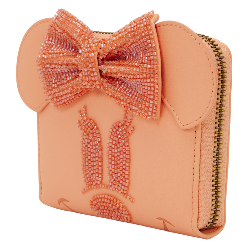 Minnie Mouse Exclusive Coral Zip Around Wallet, , hi-res view 3