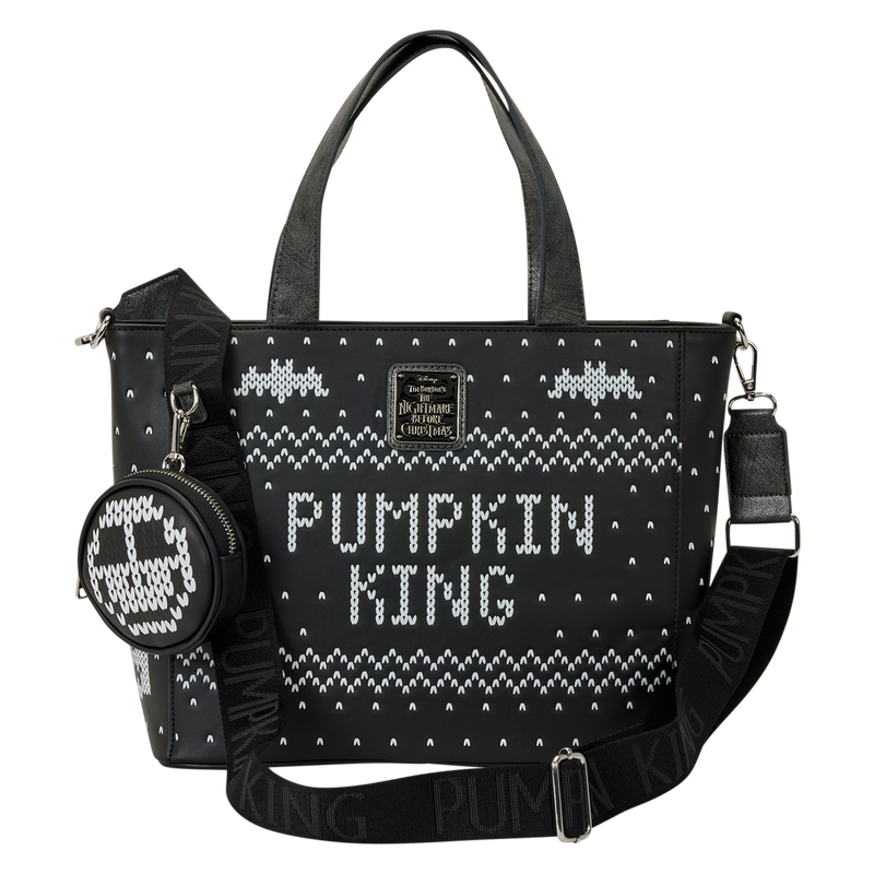 The Nightmare Before Christmas Jack Skellington Reversible Sequins Tote Crossbody Bag with Coin Bag, , hi-res view 9