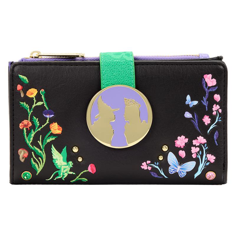 Wicked Glinda & Elphaba Floral & Lace Flap Wallet, , hi-res view 1