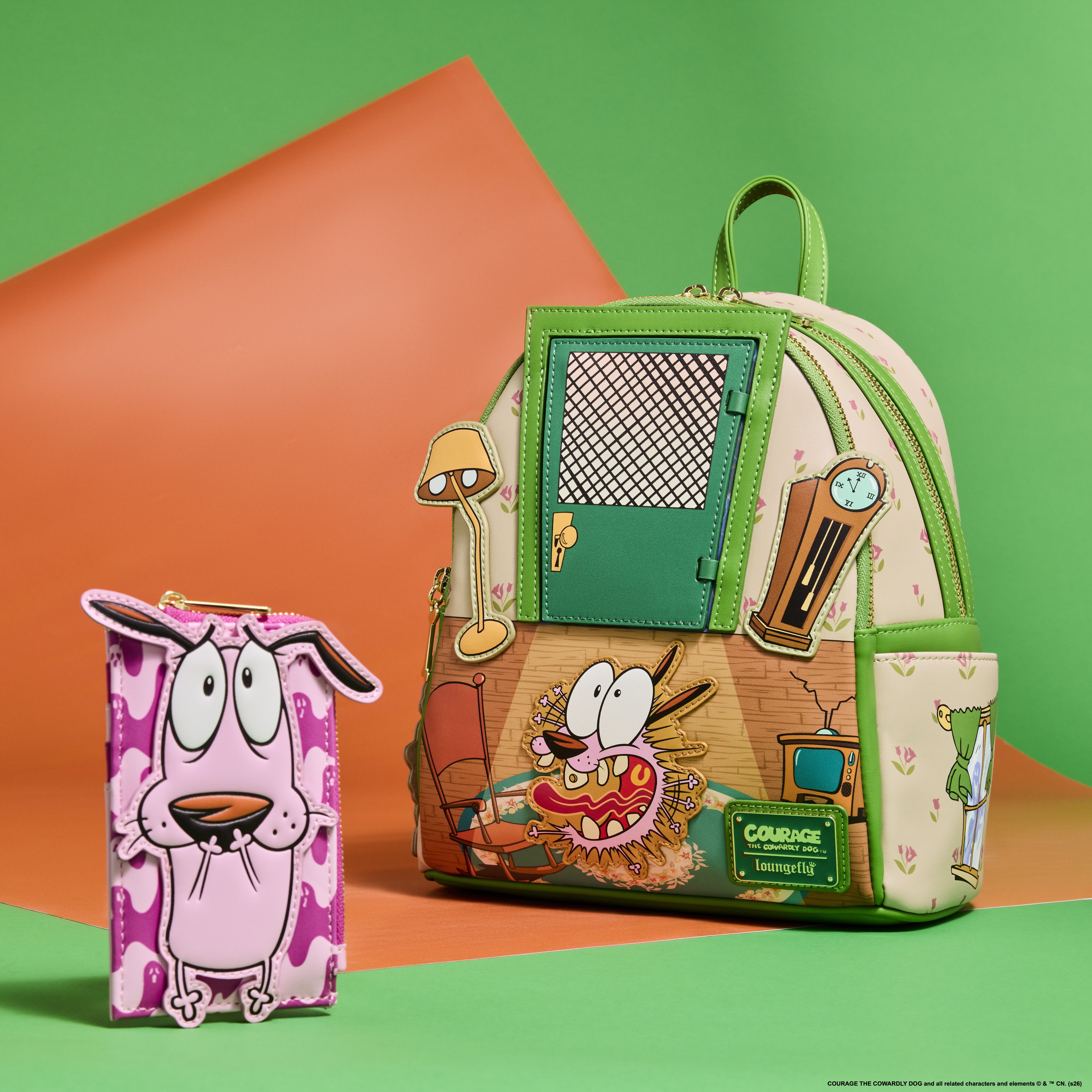 Courage the Cowardly Dog Lenticular Mini Backpack | Loungefly