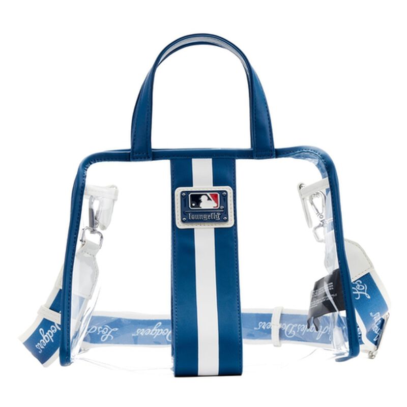 MLB LA Dodgers Clear Tote Crossbody Stadium Bag with Pouch , , hi-res view 5