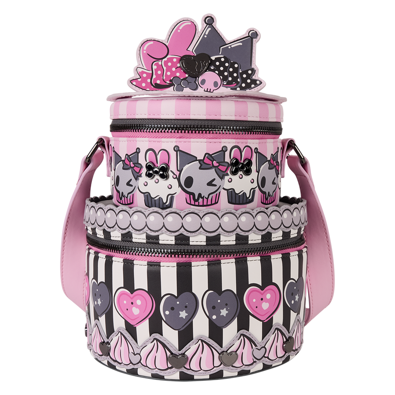 Sanrio My Melody & Kuromi Figural Cake Crossbody Bag, , hi-res view 1