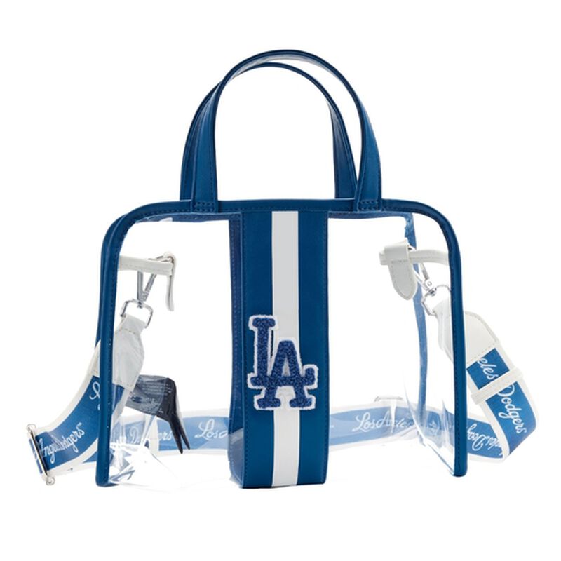 MLB LA Dodgers Clear Tote Crossbody Stadium Bag with Pouch , , hi-res view 4