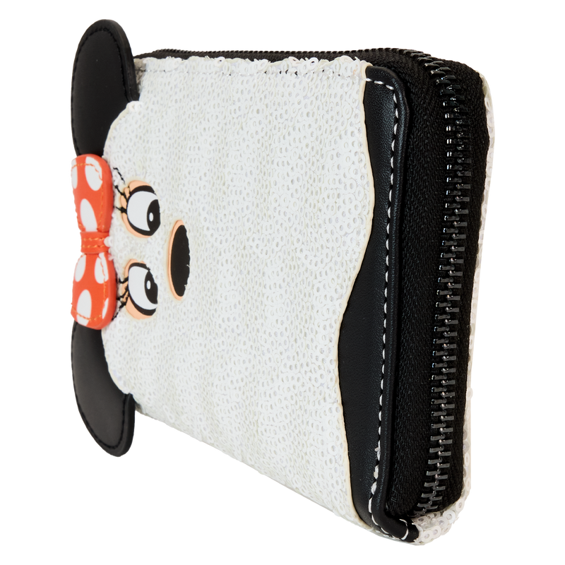 Minnie Mouse Exclusive Ghost Costume Glow Zip Around Wallet, , hi-res view 4