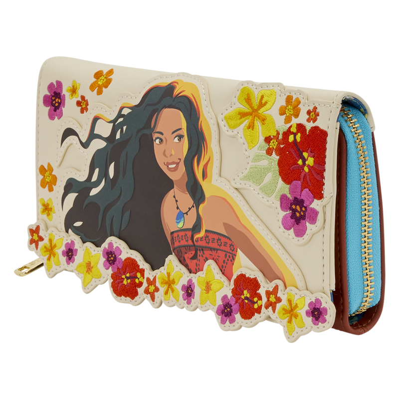 Moana Live Action Floral Wristlet Wallet, , hi-res view 5