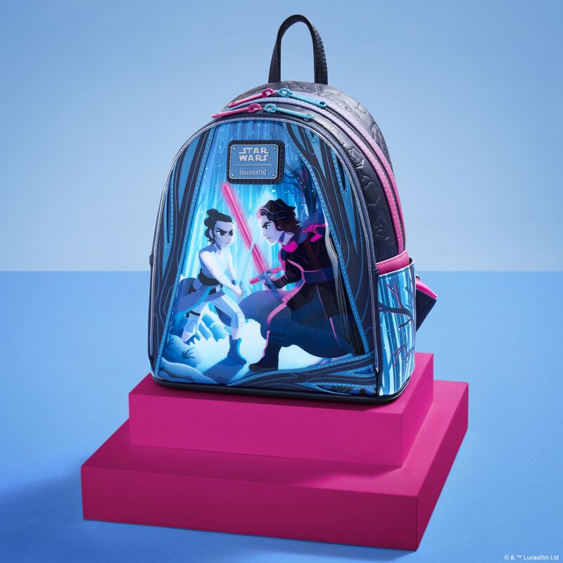 Star Wars: The Force Awakens Rey & Kylo Ren Light Up Mini Backpack LFlifestyle1 view 2