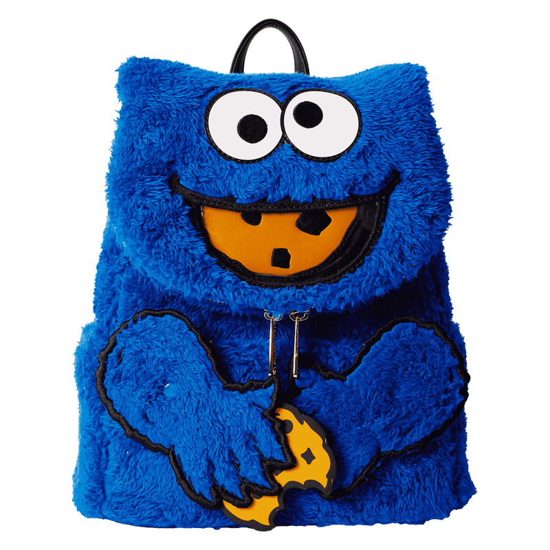 Sesame Street Cookie Monster Plush Cosplay Mini Backpack With Coin Bag, , hi-res view 1