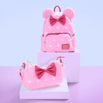 Minnie Mouse Exclusive Hearts Strawberry Scented Sherpa Mini Backpack, , hi-res view 3