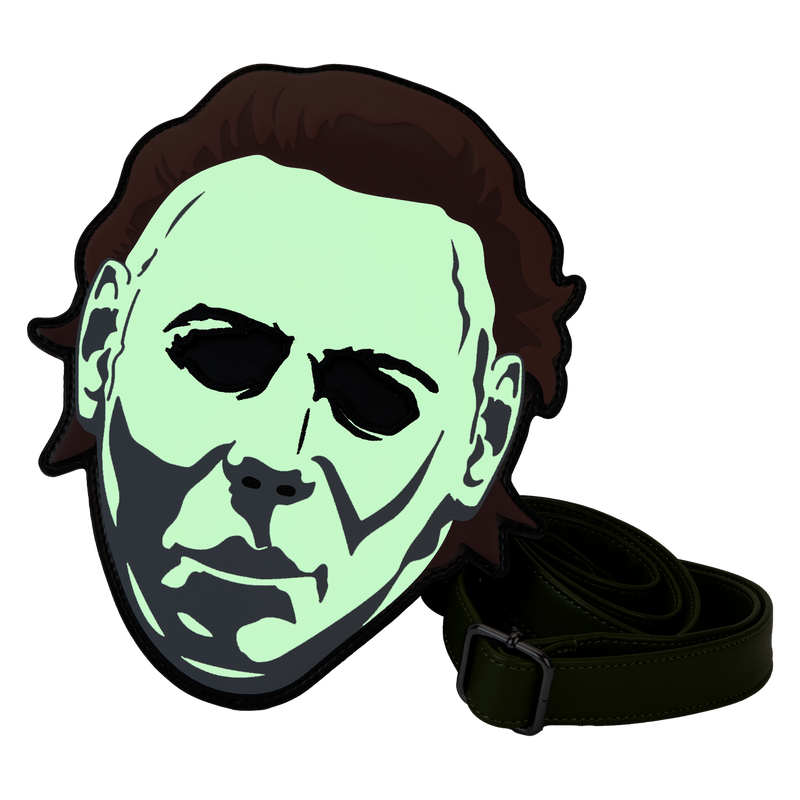 Halloween Michael Myers Mask Glow Crossbody Bag, , hi-res view 5