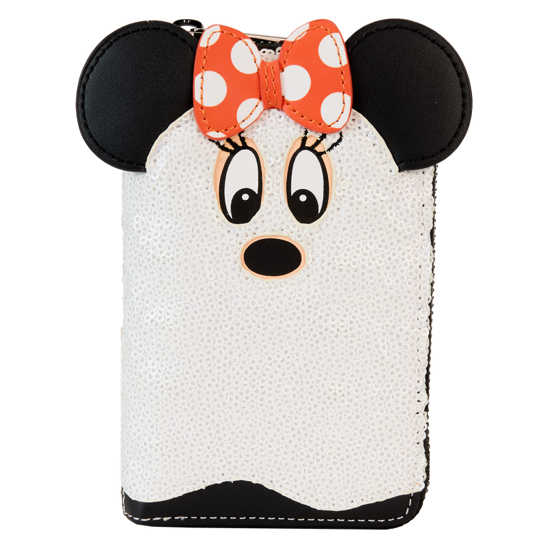 Minnie Mouse Exclusive Ghost Costume Glow Zip Around Wallet, , hi-res view 1
