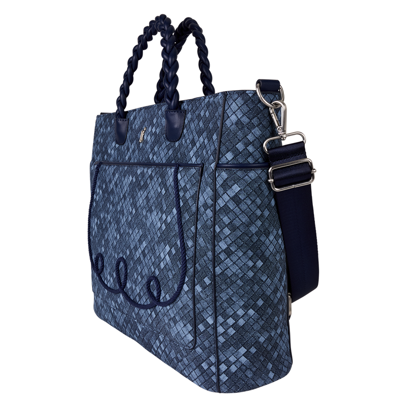Loungefly Faux Denim Convertible Backpack & Tote Crossbody Bag, , hi-res view 3