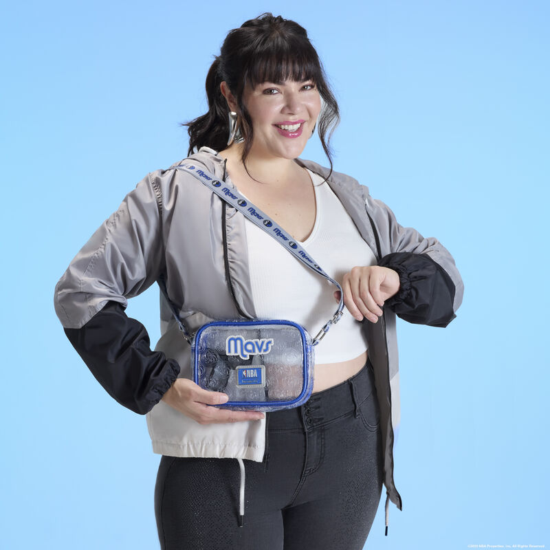 NBA Dallas Mavericks Clear Crossbody Stadium Bag LFlifestyle1 view 2