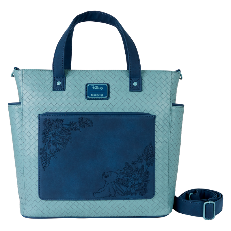 Stitch Embroidered Floral Convertible Backpack & Tote Crossbody Bag, , hi-res view 1