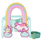 Minions Fluffy Unicorn Rainbow Clear Mini Tote Crossbody Bag, , hi-res view 1