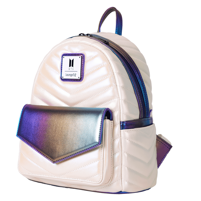 Funko Pop! By Loungefly BTS Iridescent Quilted Mini Backpack, , hi-res view 3