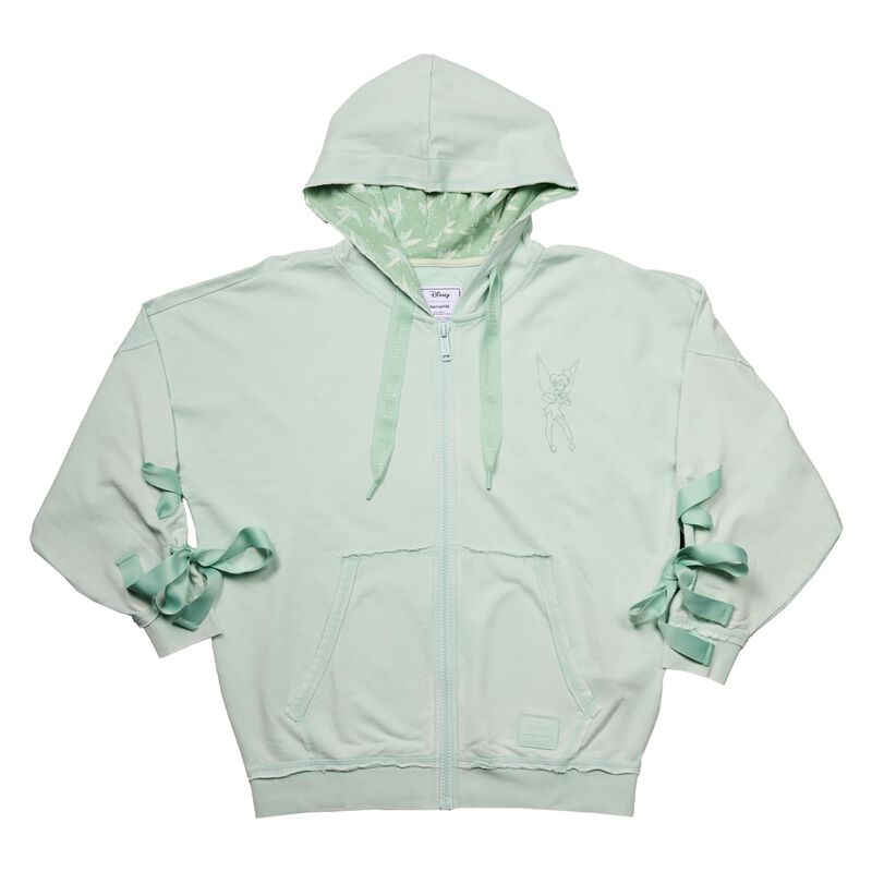 Peter Pan Tinker Bell Ribbon Unisex Zip Up Hoodie, , hi-res view 1
