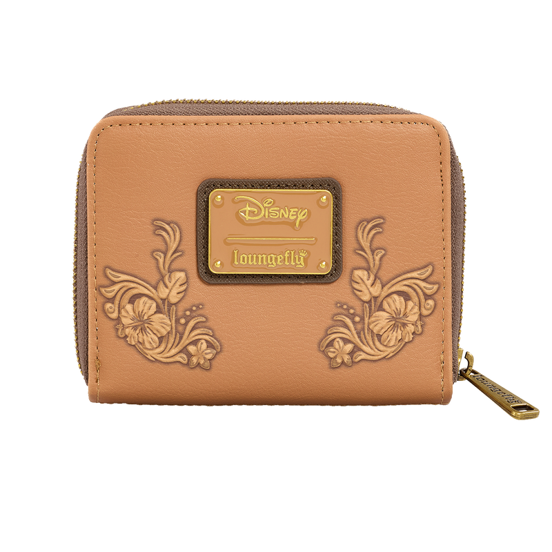 Stitch Brown Debossed Wallet, , hi-res view 3